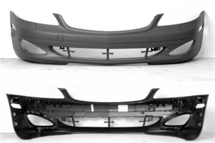 S550 Front Bumper w/o PDC holes finished in CO040 Plain Black