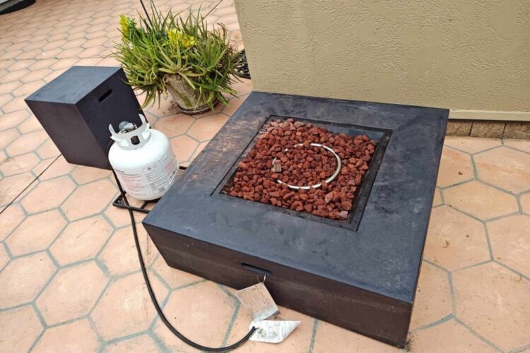 gas charcoal firepit