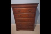 Vintage Solid Wood 5 Drawer Dr...
